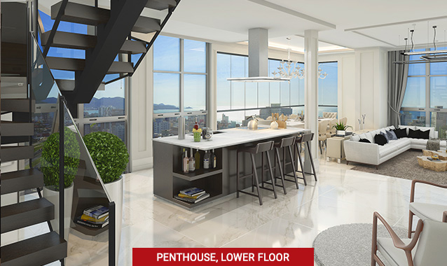 Penthouse, Lower Floor 